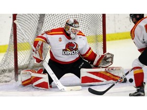 Matt Greenfield in action with the University of Calgary Dinos.