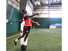 Victor Loturi is one of five Mount Royal Cougars soccer players eligible for the upcoming CPL-U Sports Draft. File photo by Jim Wells/Postmedia.