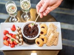 Enjoy a romantic fondue for two at Hotel Arts.