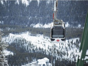 Passengers ride on the Banff sightseeing gondola, in the heart of the Canadian Rockies. Calgary Herald files