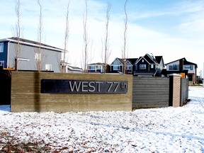 West 77th sign