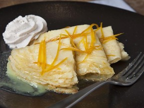 Our Signature Crepes Suzette for ATCO Blue Flame Kitchen for March 17, 2021; image supplied by ATCO Blue Flame Kitchen