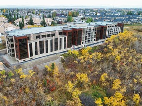 The VIEWS and its 58 suites are perched above the Bow River valley with views of the river, downtown skyline and the mountains.    SUPPLIED