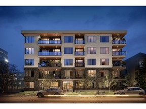 Elva is an apartment block under construction in the Mission neighbourhood of Calgary for Wexford Developments.