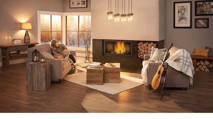 Beat the polar vortex with the warmth of a fireplace