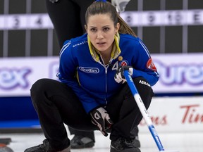 Team Alberta, skip Laura Walker in draw twenty, the Scotties Tournament of Hearts 2021, the Canadian Women's Curling Championship.



Special to Postmedia /Andrew Klaver /POOL