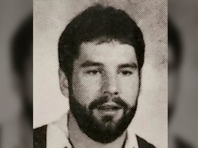 Former Calgary teacher Michael Gregory, pictured in the 1989-90 John Ware Junior High School yearbook.