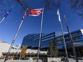 Calgary’s City Hall was photographed on Wednesday, March 17, 2021.