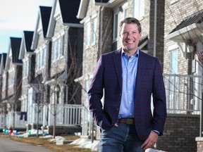 Collin Campbell, the new president of Mattamy Homes' Alberta division, in the new community of Yorkville in southeast Calgary.