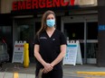 Dr. Heather Patterson was photographed outside the Foothills Hospital ER where she works on Monday, March 15, 2021.