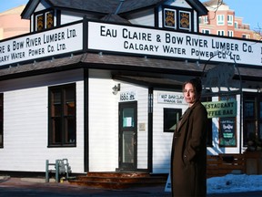 1886 Buffalo Cafe owner Joanna McLeod was photographed outside her restaurant on Tuesday, March 9, 2021. McLeod has started a letter-writing campaign aimed at convincing city council to reverse a decision that will result in the eatery being evicted from the historic Eau Claire Lumber Company building.
