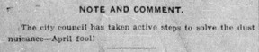 Calgary Herald; April 1, 1908.
