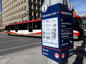 Calgary Transit is seeking to sell naming rights to the free fare zone on the downtown CTrain route on Saturday, March 13, 2021.