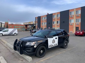 Calgary police were investigating a suspicious death at the Airport Traveller's Inn hotel on March 24, 2021.