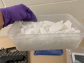 Lethbridge police have charged two people after seizing over one kilogram of methamphetamine.