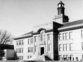 Balmoral School, built in 1913-1914, is shown here in 1964 after 50 years of service. Calgary Herald archives.