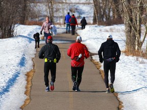 Calgarians enjoyed a warm and sunny morning in Fish Creek Provincial Park in Calgary on Tuesday, March 2, 2021.