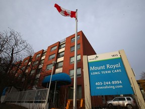 Pictured is the Mount Royal Revera long-term care building.