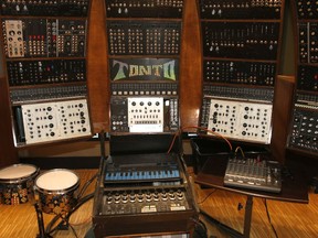 TONTO (The Original New Timbral Orchestra) modular synthesizer is featured at Studio Beell in the National Music Centre.