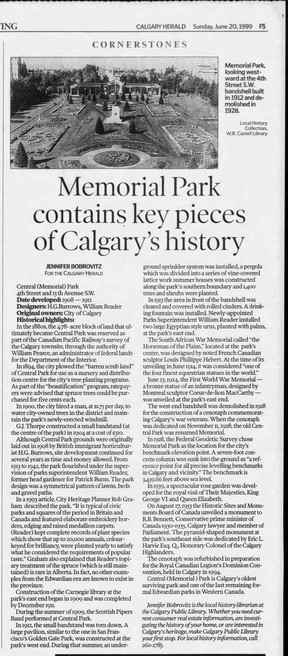 Calgary Herald; June 20, 1999.