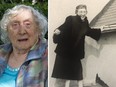 Gisela Papenfuss in 2015 and from roughly 1955-1960. Supplied by Viola Birss