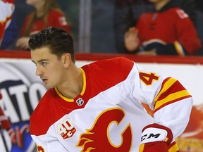 Calgary Flames prospect Glenn Gawdin got a recent glimpse of what it's going to take to compete at hockey's highest level.
