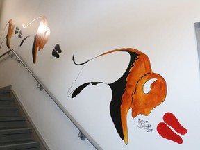 New Indigenous-inpired art provides a sensory-rich environment for youth in residence at Hull Services.