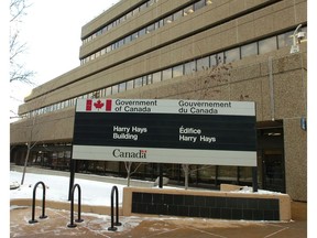 The Harry Hays federal government building in downtown Calgary. Postmedia Calgary archives.