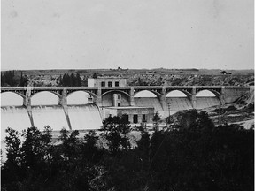 Glenmore Dam, in Calgary, circa 1933
Photo courtesy, Glenbow Archives; NA-2159-13