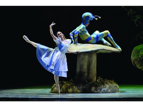 Alberta Ballet company artists in Alice in Wonderland.  This production is a favourite of patron Barbara Palmer, who just gifted $3 million to the ballet. Courtesy, Alberta Ballet.