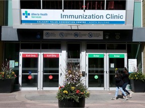 A COVID-19 immunization site is planned to open at the TELUS Convention Centre on Monday. Friday, April 2, 2021. Brendan Miller/Postmedia