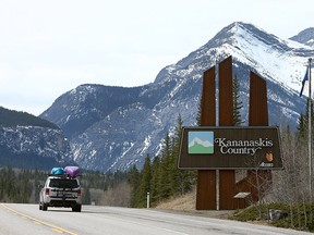 A file photo of the Kananaskis Country sign.