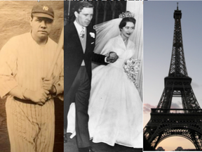 On this day in history: Babe Ruth got his first home run in the major leagues in 1915; Princess Margaret married photographer Antony Armstrong-Jones in 1960; and, the Eiffel Tower opened to the public in 1889. Postmedia archive images.