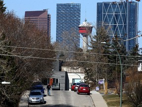 The Calgary downtown skyline. Thursday, April 15, 2021.