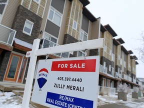 A home for sale sign in the Calgary community of Skyview Ranch was photographed on Tuesday, January 26, 2021.

Gavin Young/Postmedia
