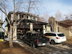 A home on Shawnee Crescent SW was badly damaged in an early morning fire on Wednesday, April 7, 2021. The Calgary Fire Department said the six occupants of the home were able to evacuate safely after the blaze broke out at about 4 AM.
