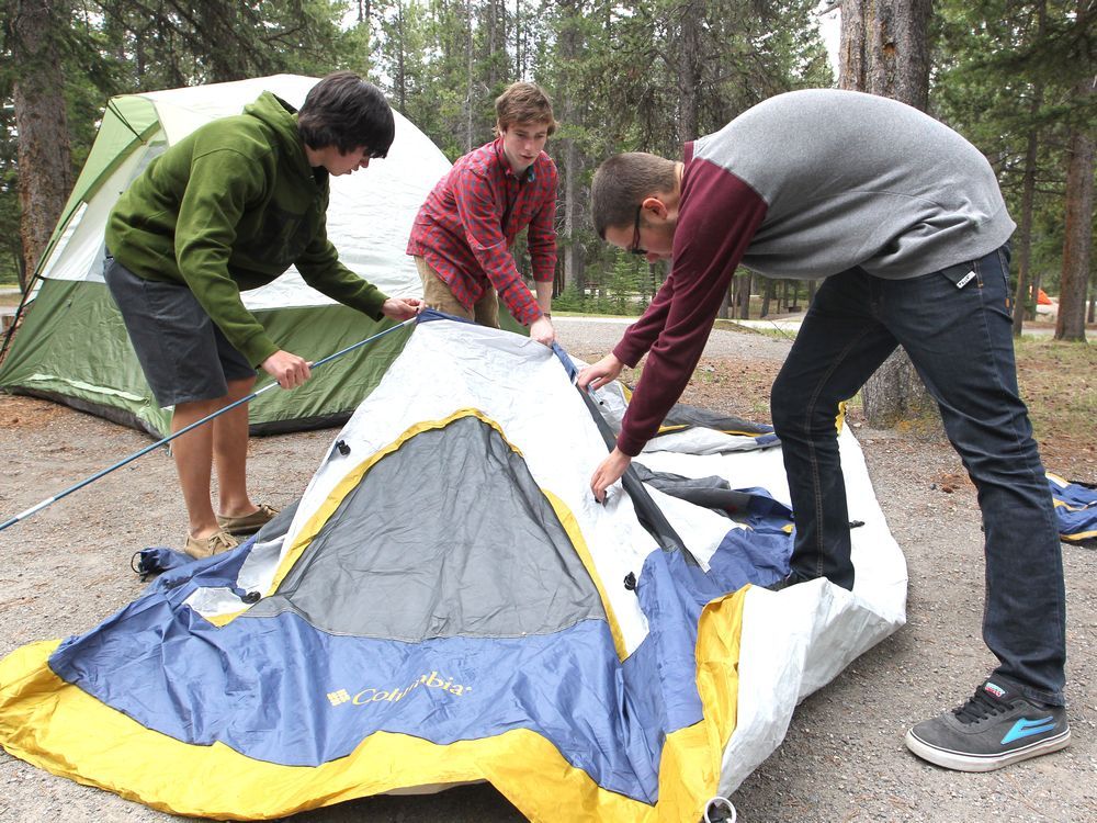 Posting for a friend. Weekend camping north of Edmonton. Her tent