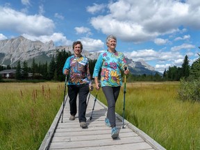 Nordic walking is more body engaging than just a regular stroll. Courtesy, cameraoperator.ca