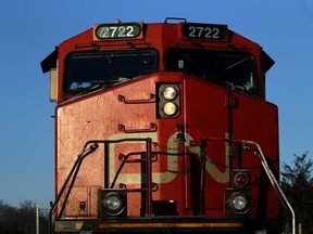 A CN locomotive is pictured in this file photo.