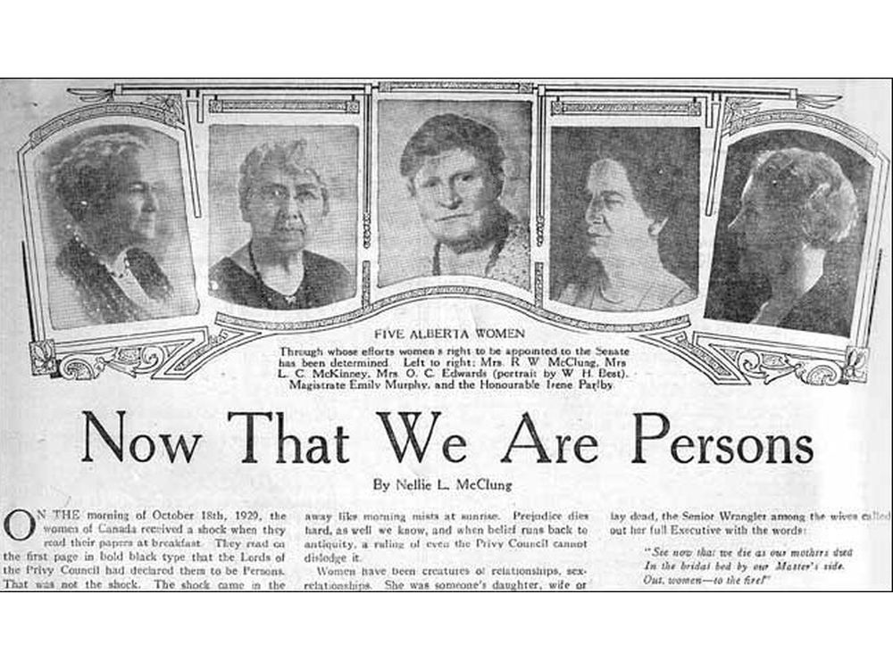 From the archives: The Famous Five fight for equal rights