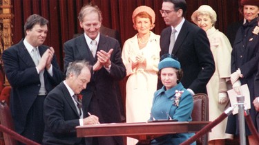Pierre Trudeau and the Queen