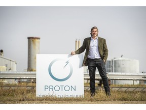 Grant Strem, chairman and CEO of Proton Technologies, at the site of his first dedicated hydrogen well.