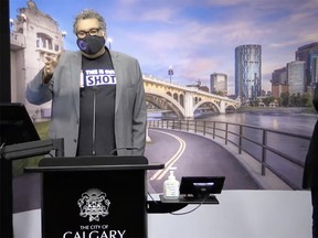 Calgary Mayor Naheed Nenshi updates on the COVID-19 situation in Calgary on April 29, 2021.