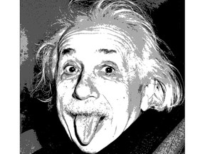 This 1951 file photo shows German-born Swiss-US physicist Albert Einstein (1879-1955), awarded the Nobel Prize for Physics in 1922, sticking out his tongue at photographers on his 72nd birthday. Einstein presented his theory of relativity on time and space in 1905, helping to usher in a century of unprecedented technological progress.  Arthur Sasse photo, AFP; Calgary Herald archives.