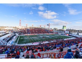 Pictured is McMahon Stadium during CFL's West Division semifinal between Calgary Stampeders and Winnipeg Blue Bombers on Sunday, November 10, 2019. Azin Ghaffari/Postmedia Calgary