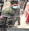 Police released this image of a second suspect in nine convenience store robberies, including eight in Calgary and a ninth in Airdrie.