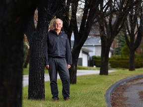 David Bertram was photographed near his southwest Calgary home on Saturday, May 8, 2021. Bertram is hoping he can get his second dose of AstraZeneca vaccine before cancer treatments this summer will make him unable to take the vaccine.