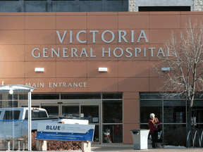 Victoria General Hospital in Winnipeg. Manitoba has flown 18 critically ill COVID-19 patients to Ontario hospitals as its own are overwhelmed. Some patients are also coming to Alberta.
