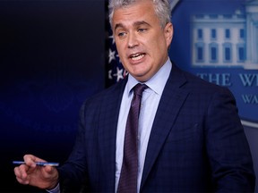 White House COVID-19 Response Coordinator Jeff Zients delivers remarks during a press briefing at the White House in Washington, U.S., April 13, 2021.