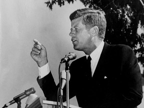 United States President John F. Kennedy on Oct. 3, 1963, photographed by Bob Fleming, which appears in his book, Just Picture it. Real Life ... Real People ... Real Stories.  Courtesy, Bob Fleming /Submitted /The Whig-Standard/Postmedia Network